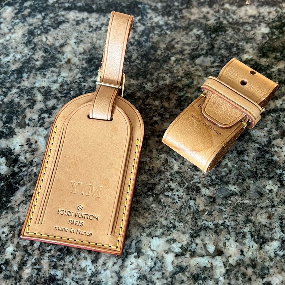 Louis Vuitton Luggage Tag and Poignant Set